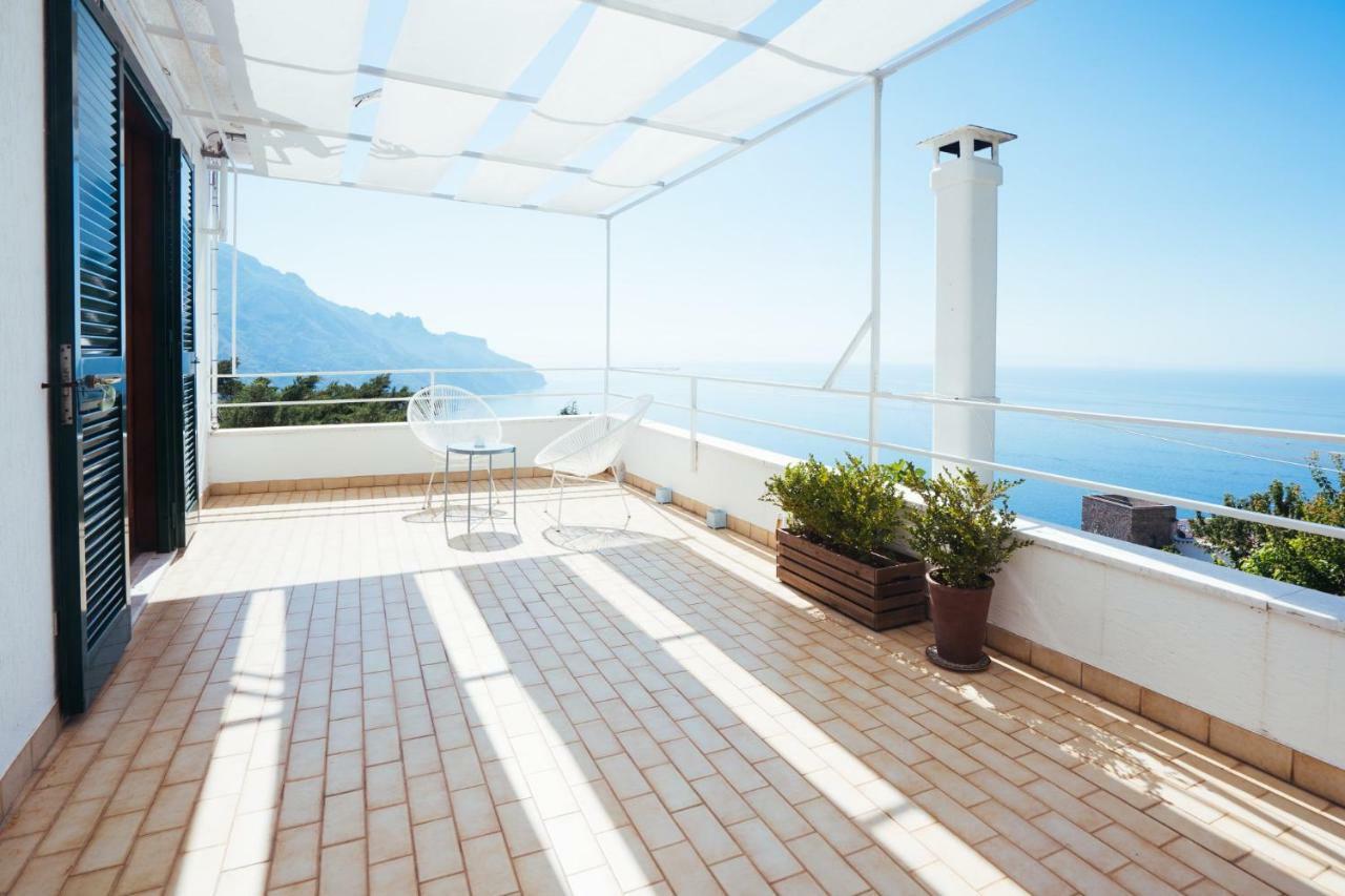 Sea View Villa In Ravello With Lemon Pergola, Gardens And Jacuzzi - Ideal For Elopements Zewnętrze zdjęcie