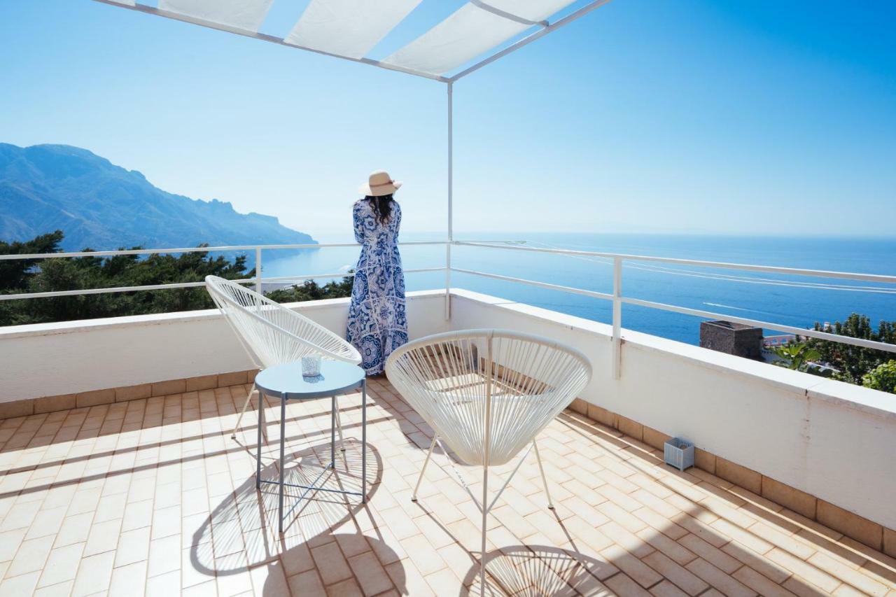 Sea View Villa In Ravello With Lemon Pergola, Gardens And Jacuzzi - Ideal For Elopements Zewnętrze zdjęcie