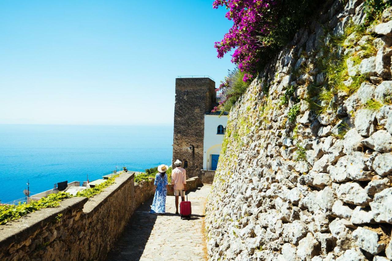 Sea View Villa In Ravello With Lemon Pergola, Gardens And Jacuzzi - Ideal For Elopements Zewnętrze zdjęcie