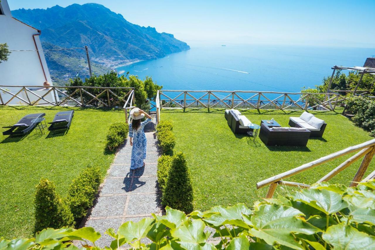 Sea View Villa In Ravello With Lemon Pergola, Gardens And Jacuzzi - Ideal For Elopements Zewnętrze zdjęcie