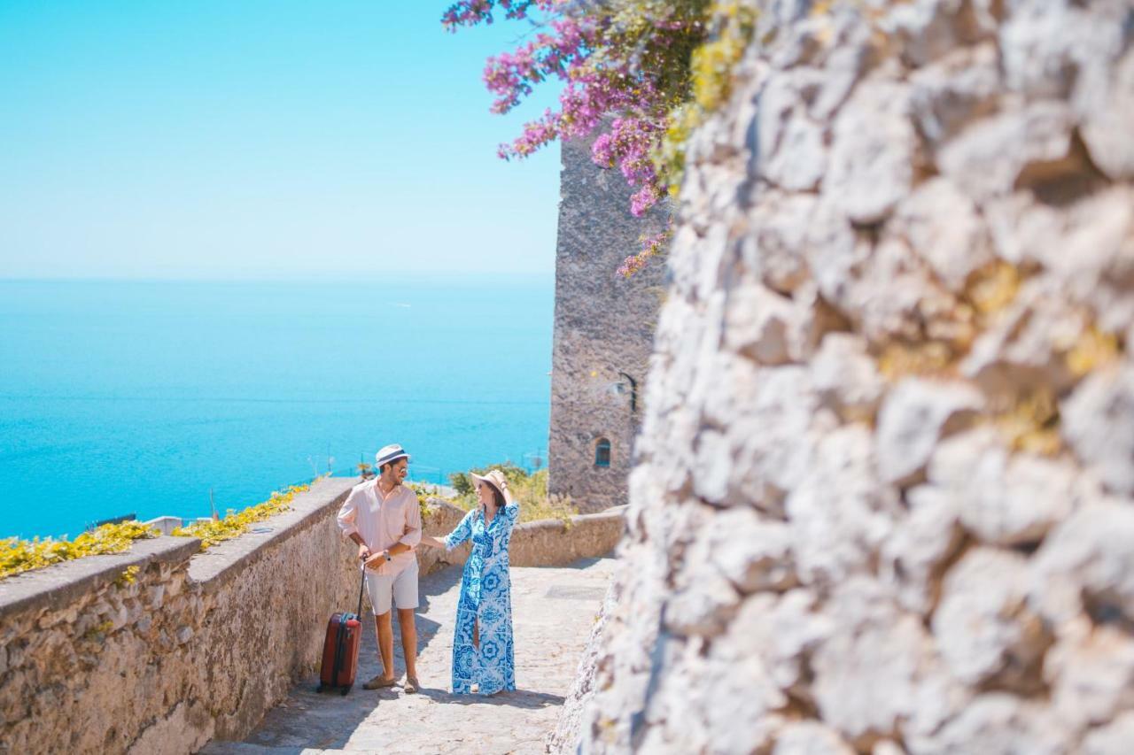 Sea View Villa In Ravello With Lemon Pergola, Gardens And Jacuzzi - Ideal For Elopements Zewnętrze zdjęcie